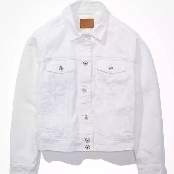 American Eagle Outfitters Jackets & Coats Classic White Denim